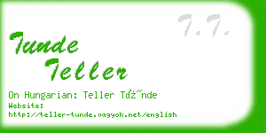 tunde teller business card